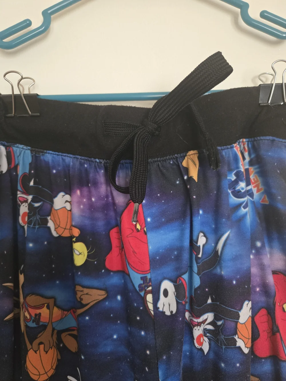 4/$15 Graphic Space Jam Jogger Pants Blue Vintage Women's Men's Sz L